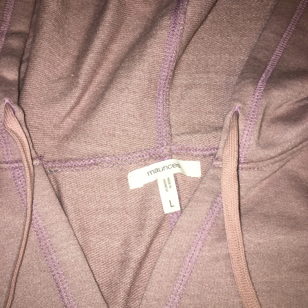 Pink and gray shirt sleeve sweatshirt